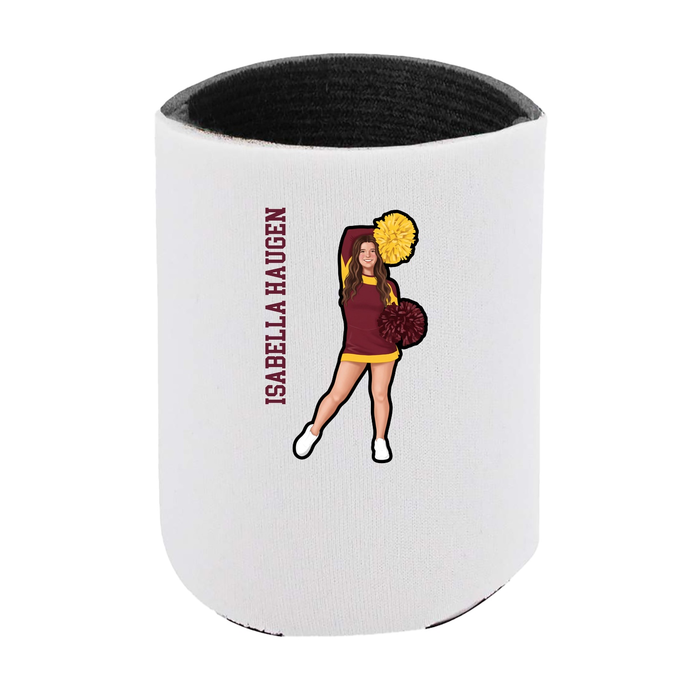 Can Holder — Name Vertical in White