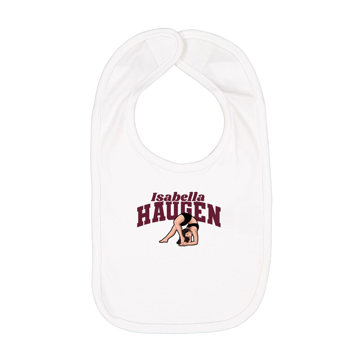 Infant Bib — Signature Arch in White