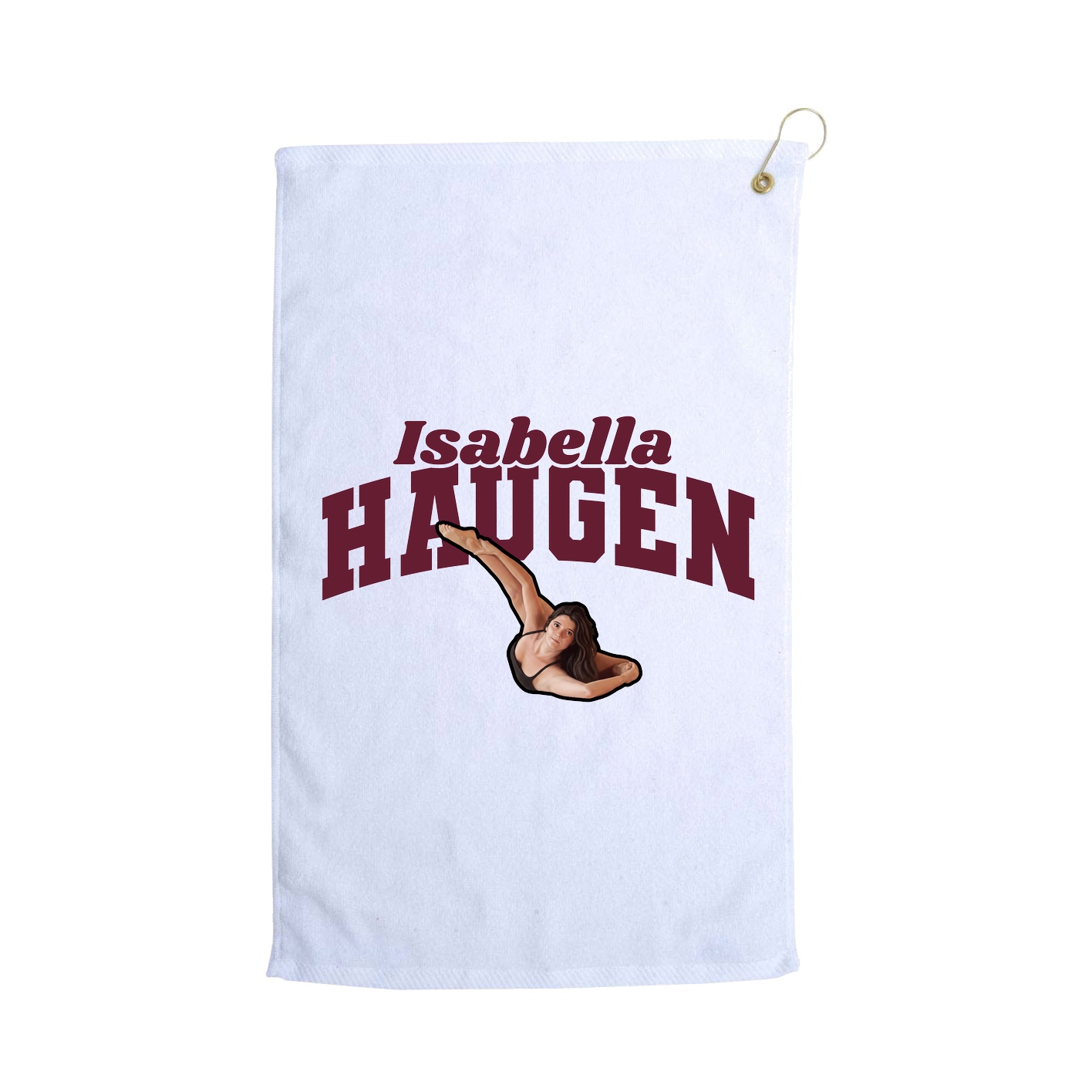 Golf Towel — Signature Arch in White