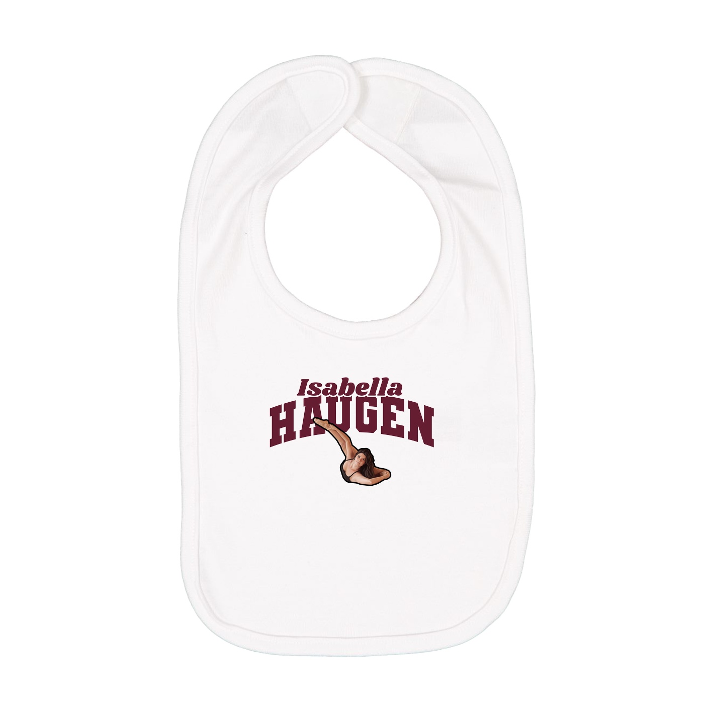 Infant Bib — Signature Arch in White