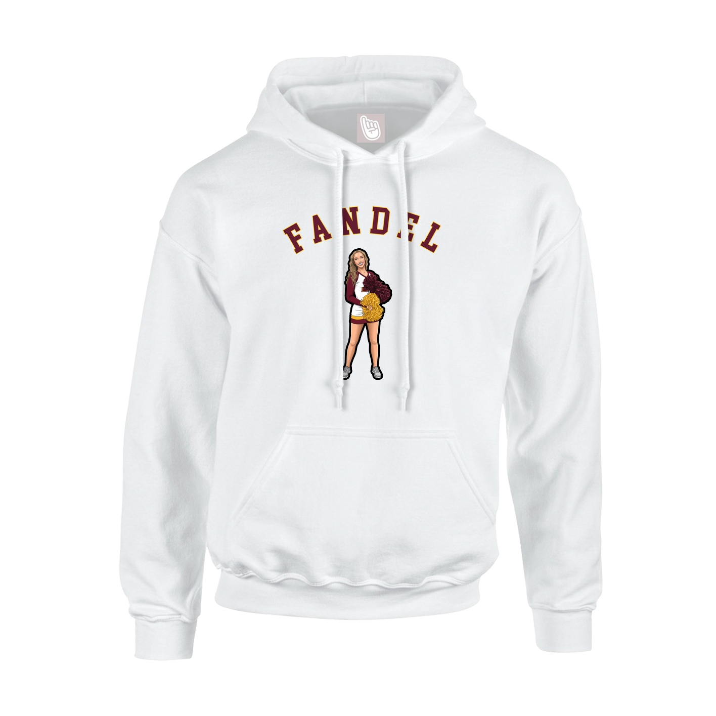 Hoodie — Shirsey Arch in White