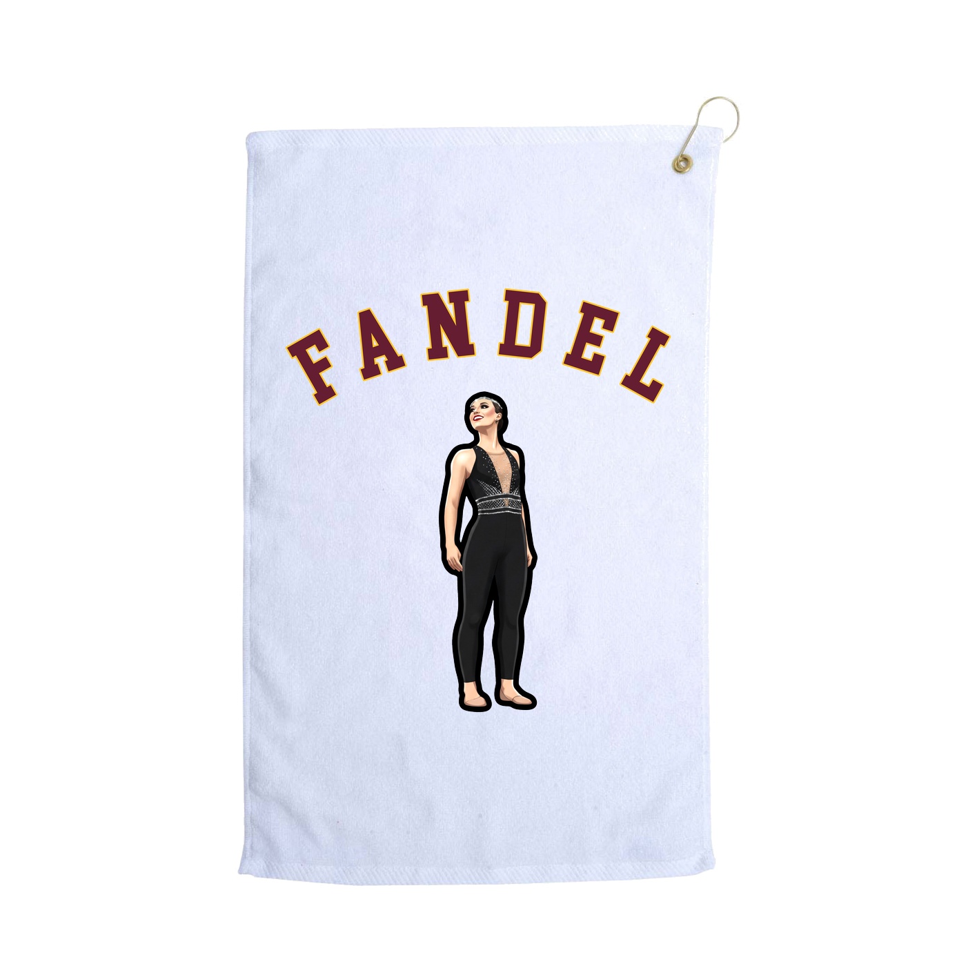 Golf Towel — Shirsey Arch in White