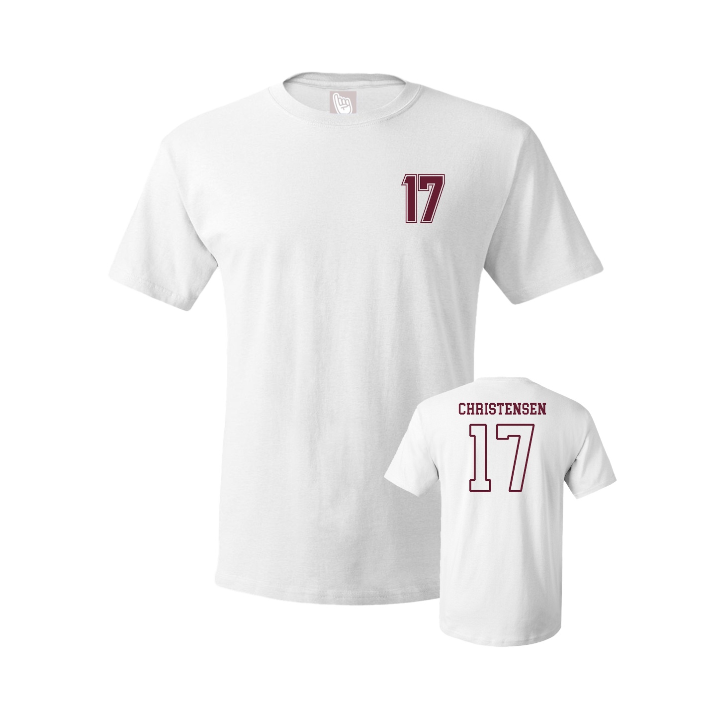 Youth Tee — Chest Back in White