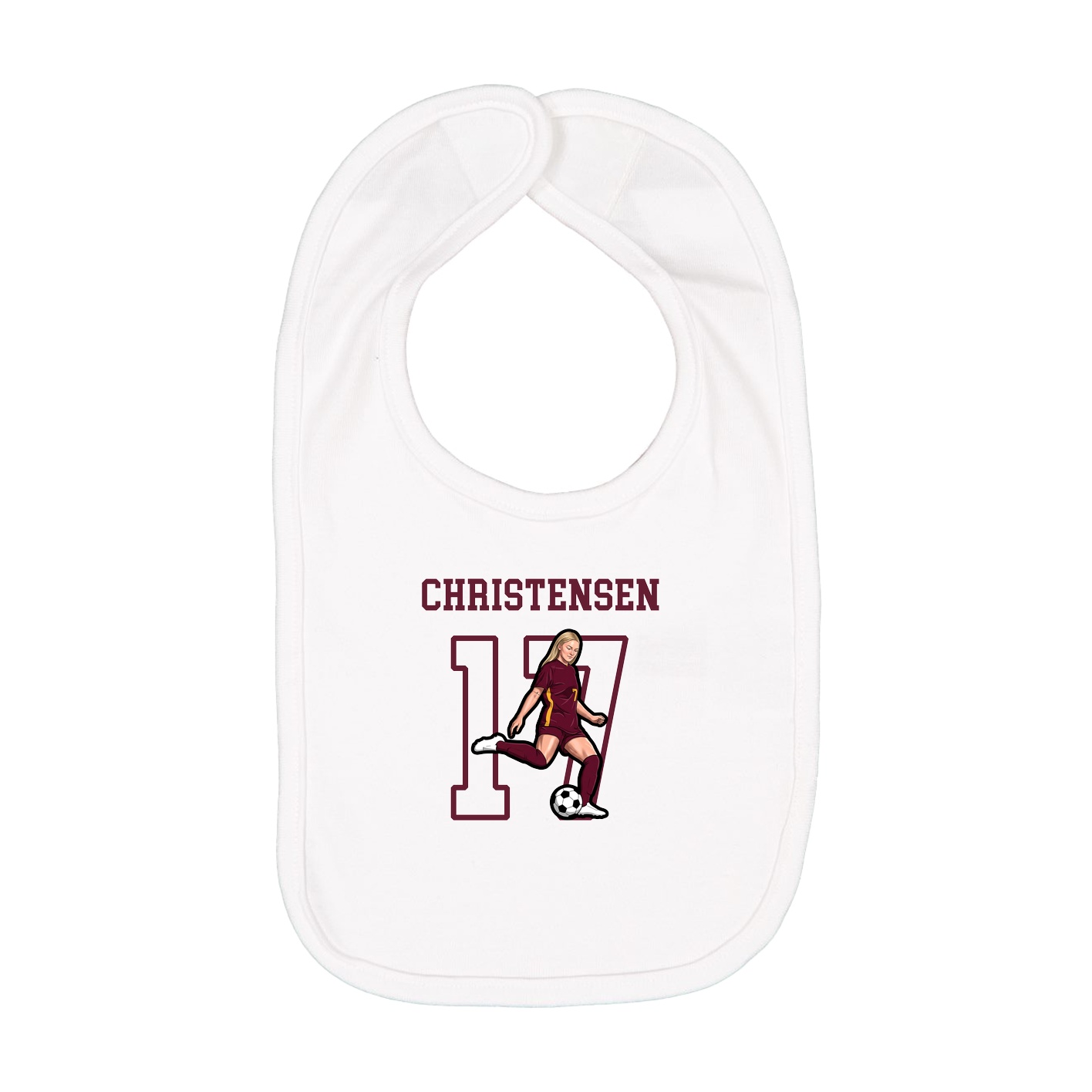 Infant Bib — Shirsey in White