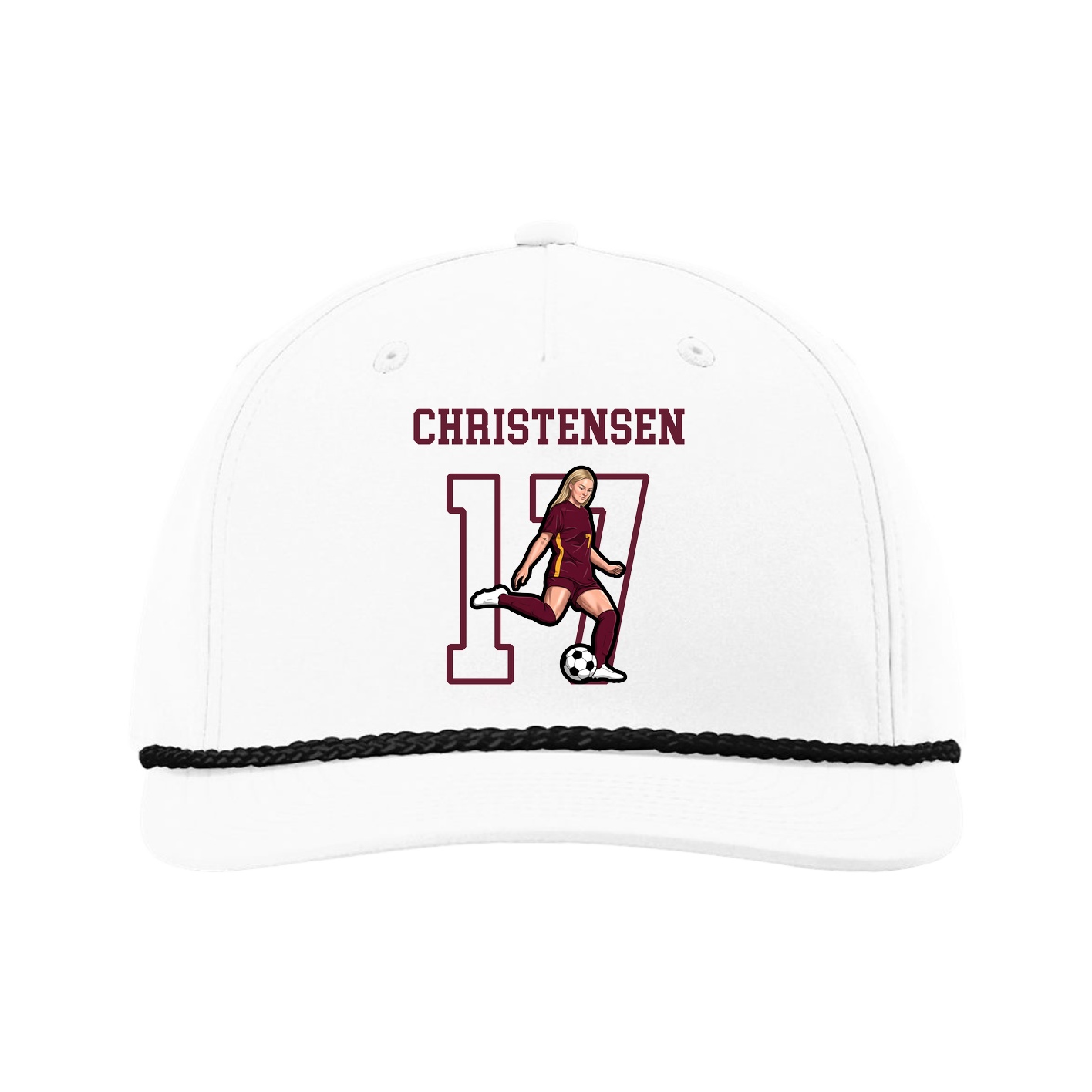 Five-Panel Classic Rope Cap — Shirsey in White