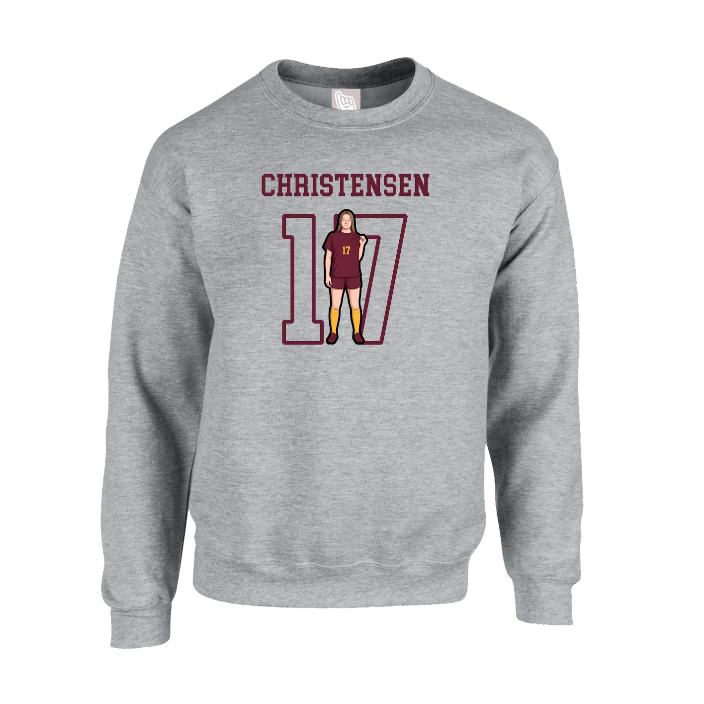 Fleece Crew — Shirsey in Grey