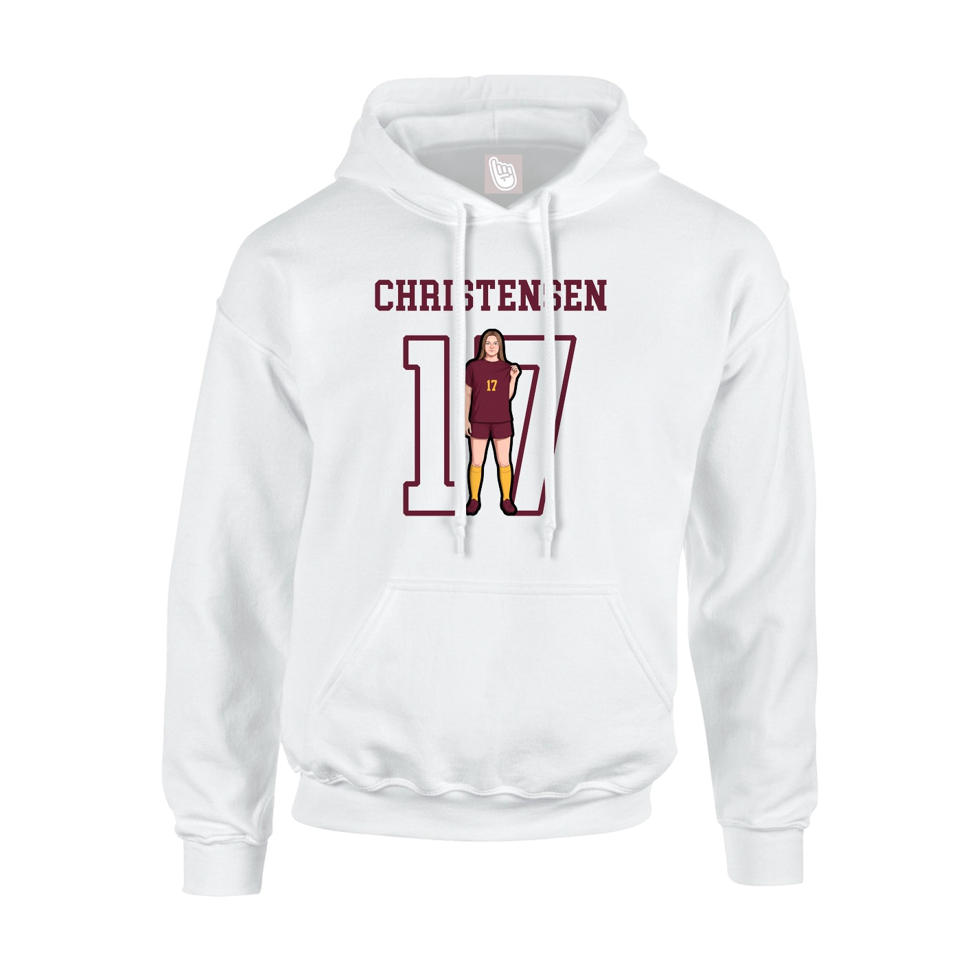 Youth Hoodie — Shirsey in White