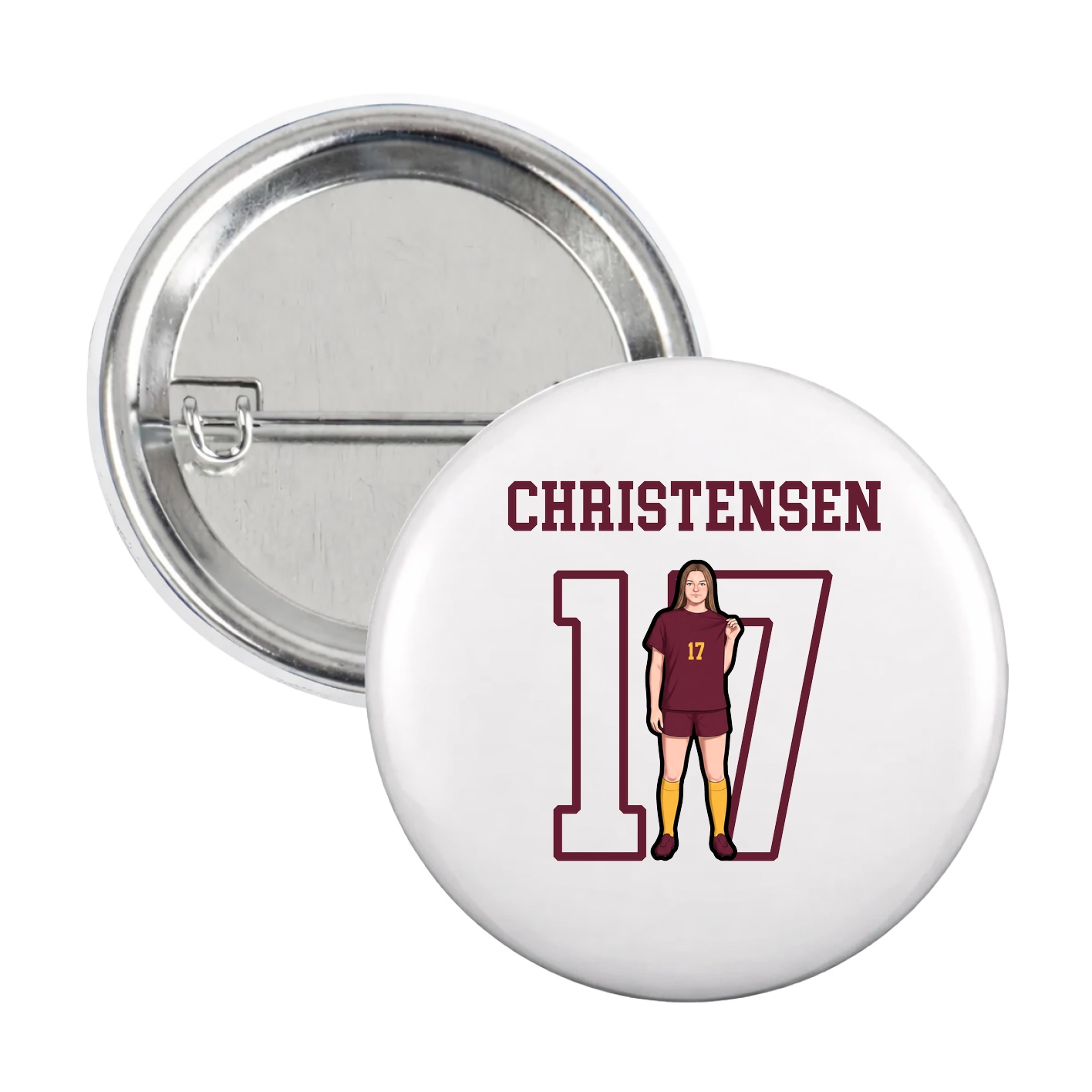 Game Day Button — Shirsey in White