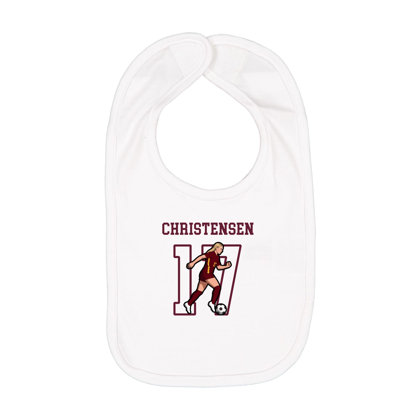 Infant Bib — Shirsey in White