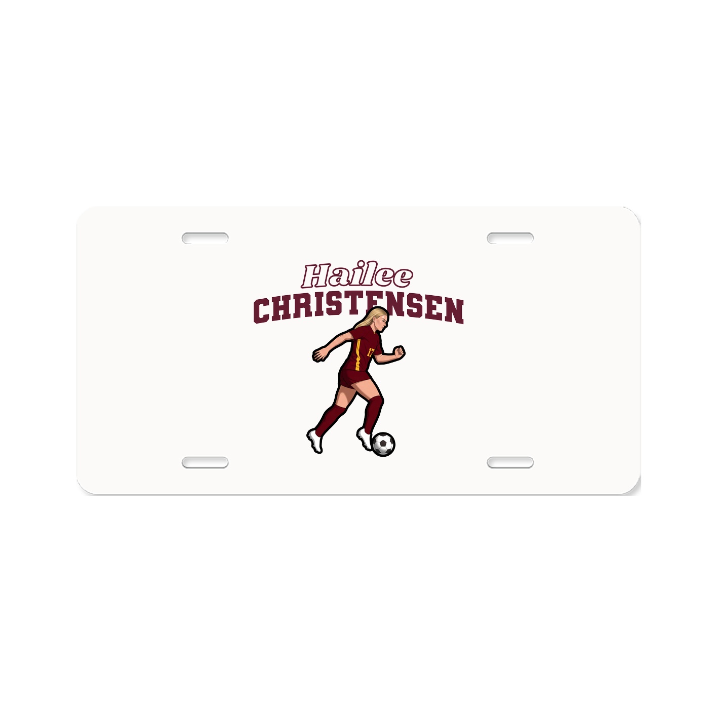 License Plate — Name Arch in Classic