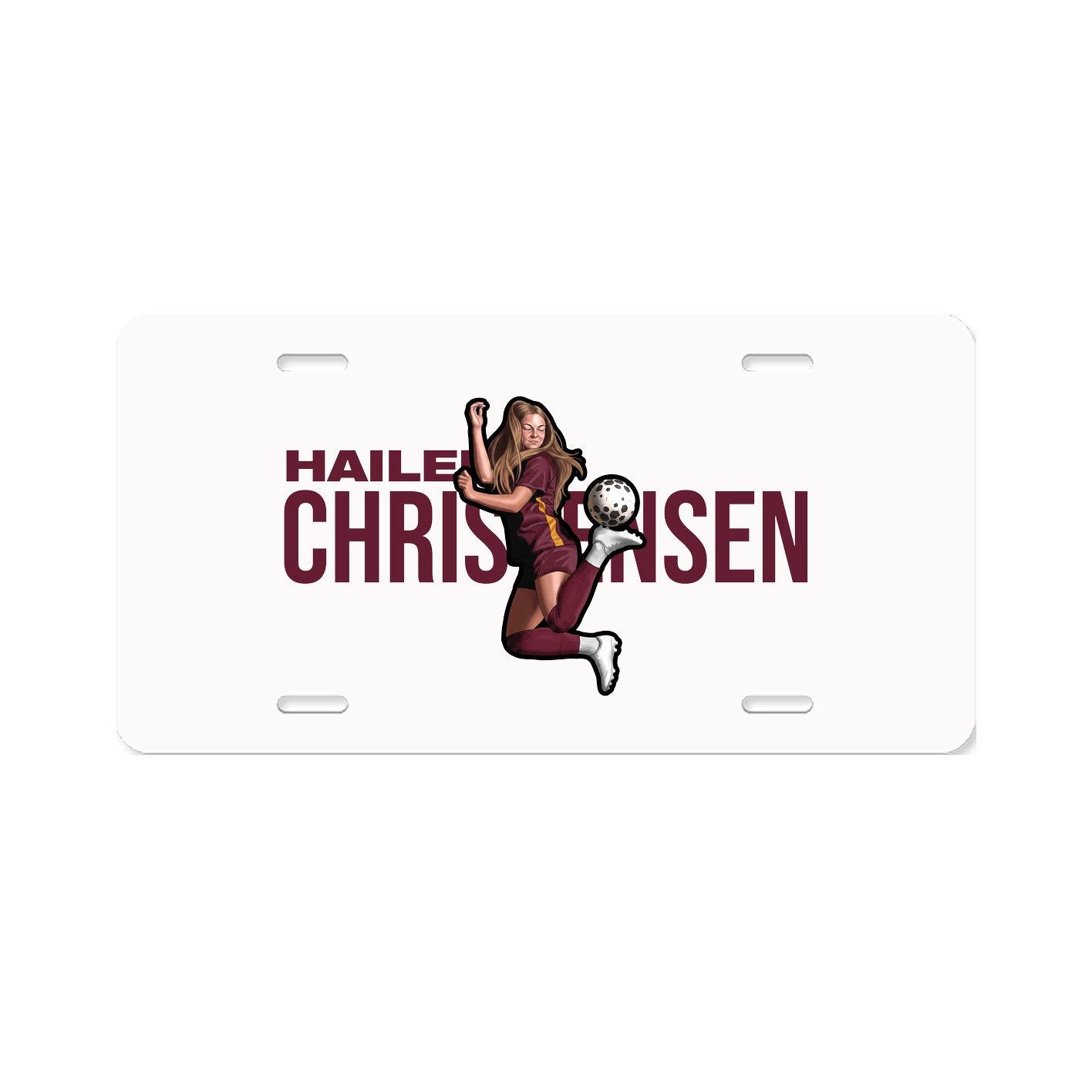 License Plate — Player Name in Classic