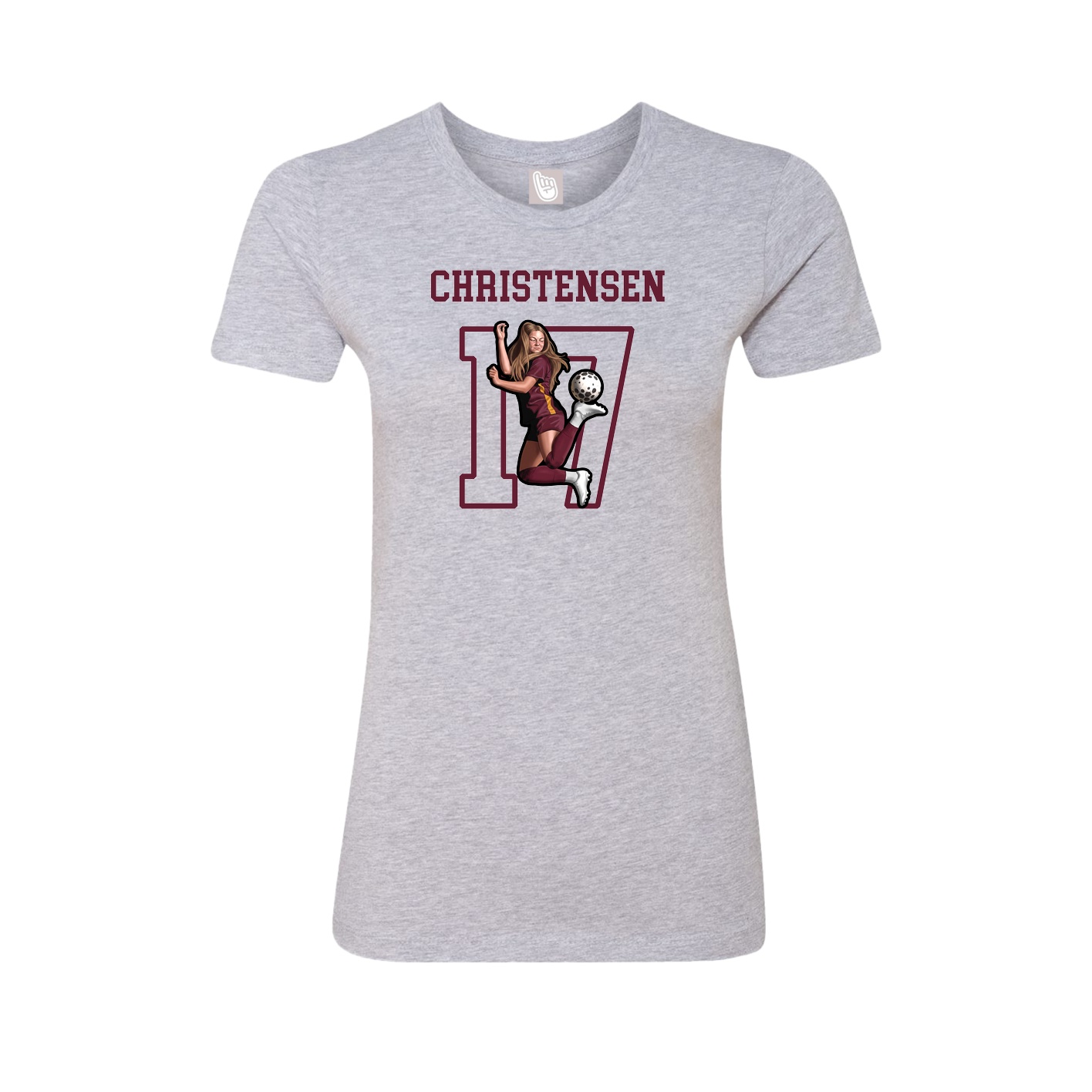 Fitted Women's Tee — Shirsey in Grey