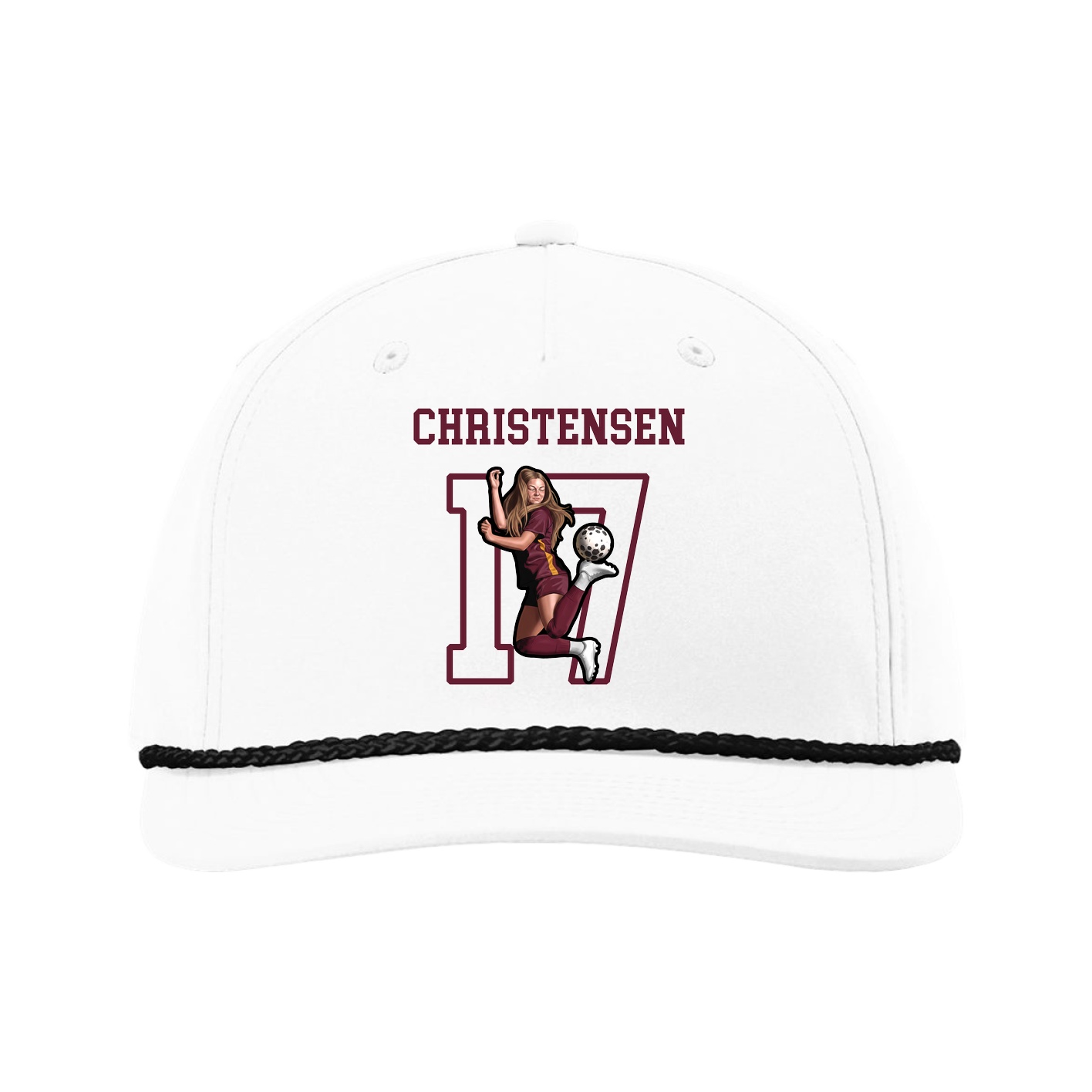 Five-Panel Classic Rope Cap — Shirsey in White