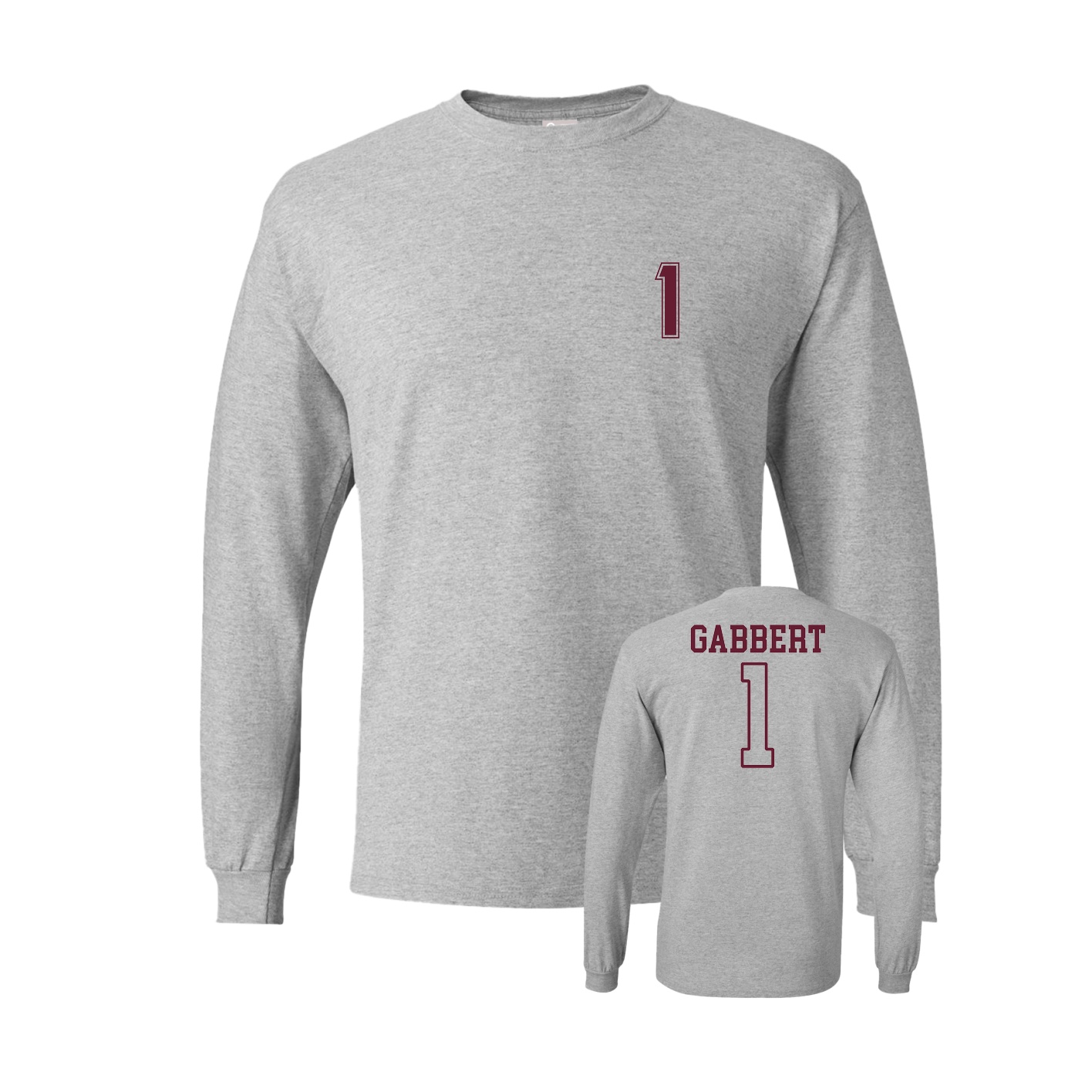Long Sleeve Tee — Chest Back in Grey