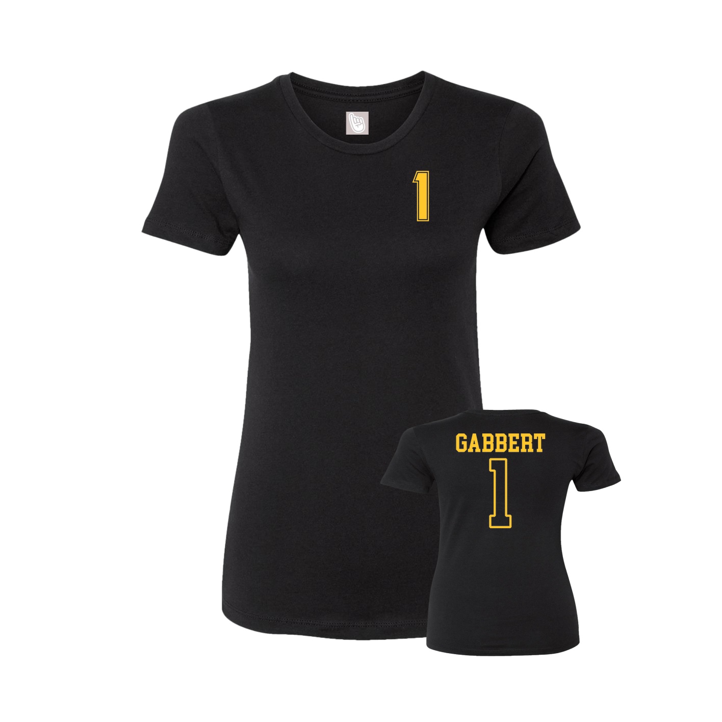 Womens Tee — Chest Back in Black