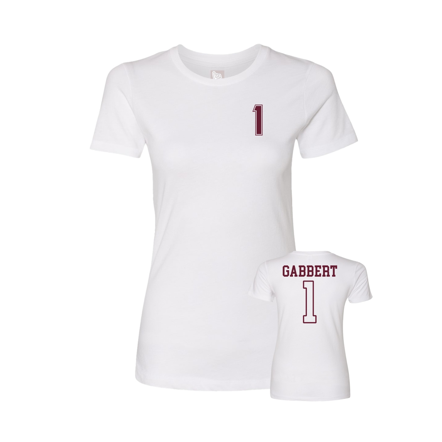 Womens Tee — Chest Back in White