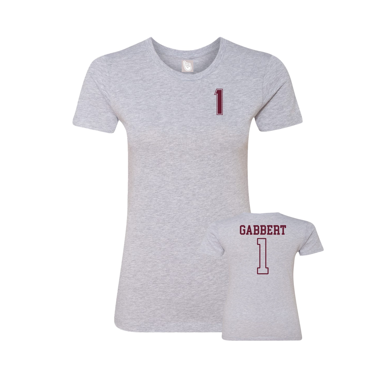 Womens Tee — Chest Back in Grey