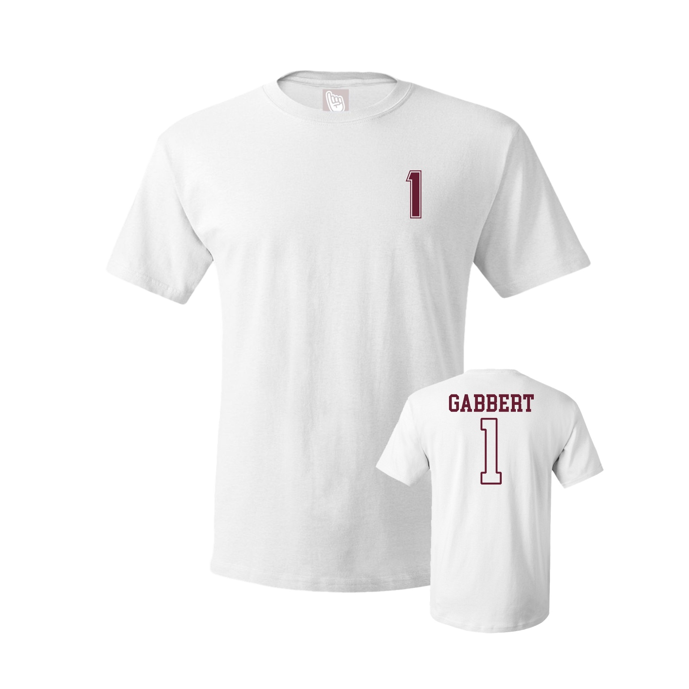 Youth Tee — Chest Back in White