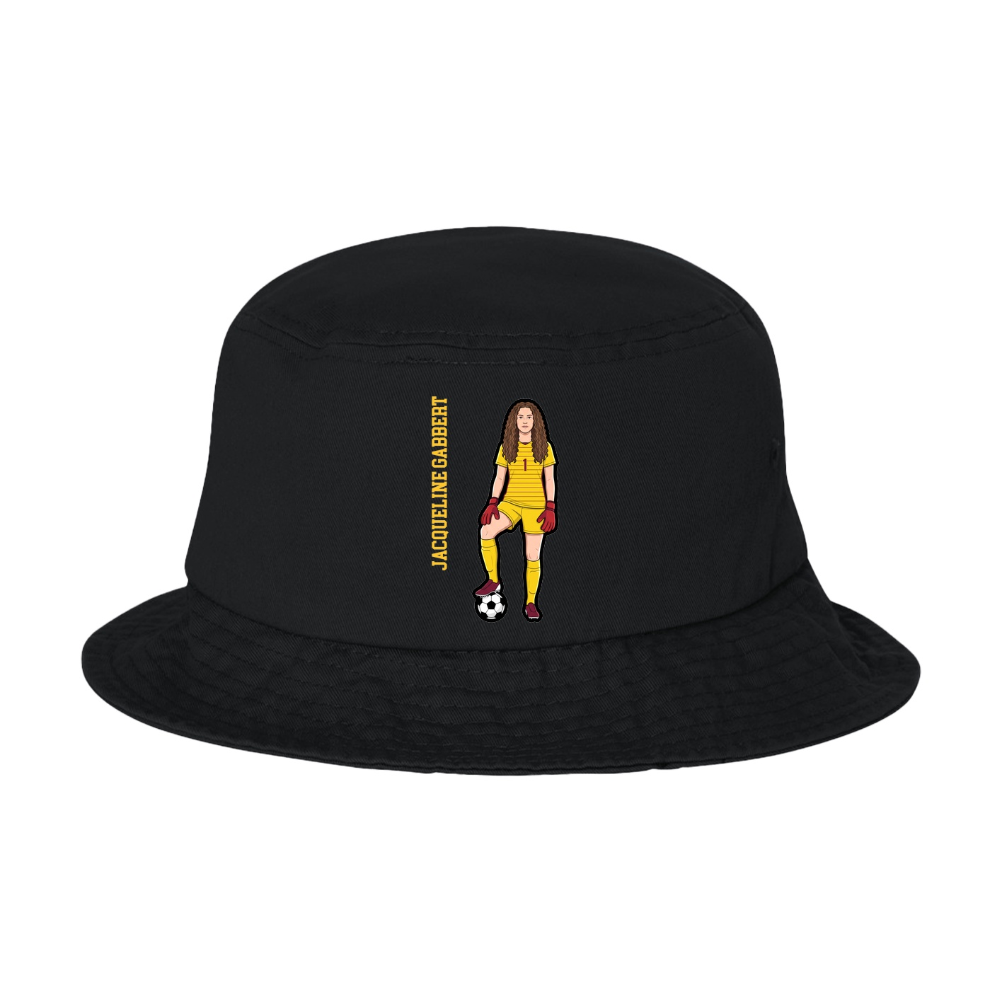 Bucket Cap — Name Vertical in Black