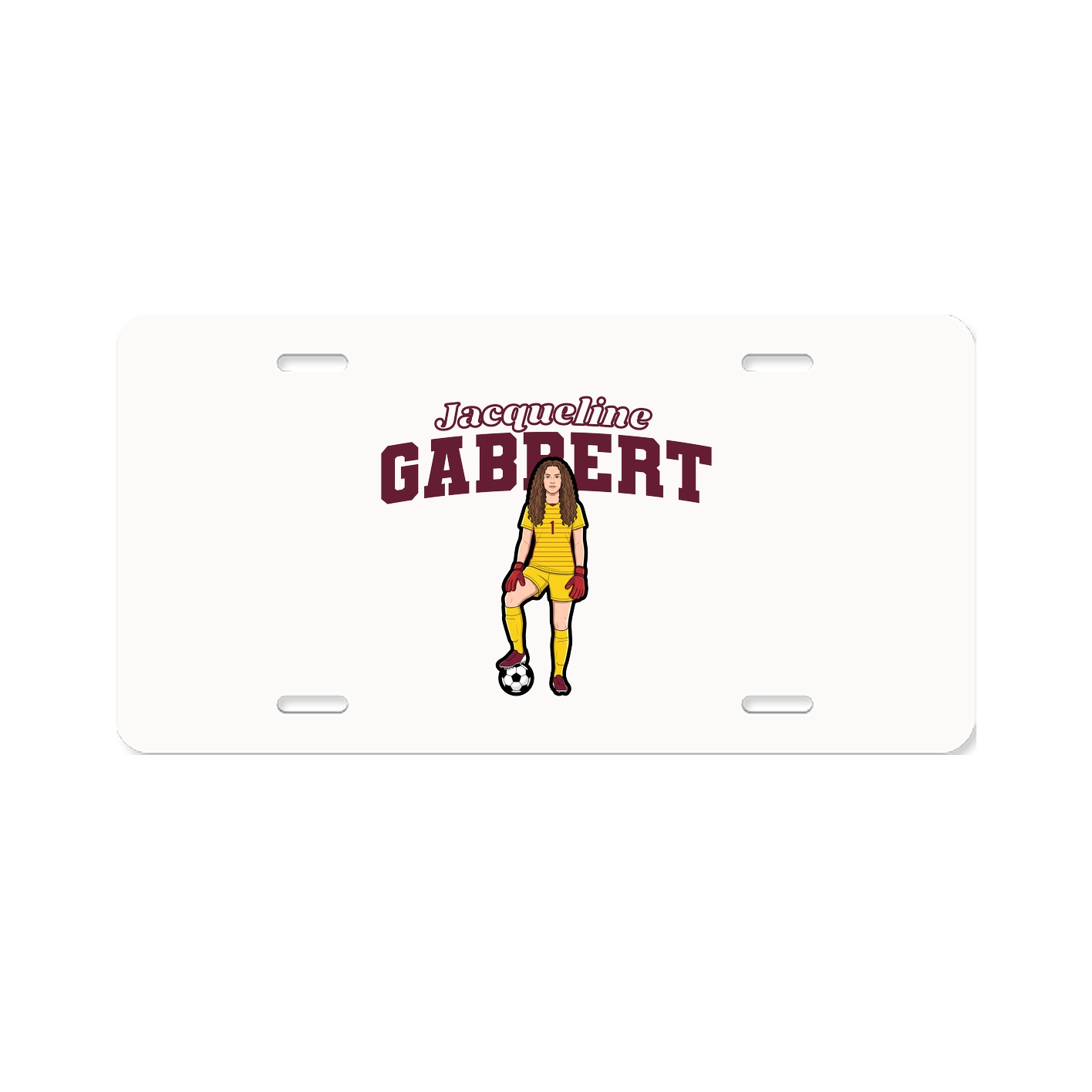License Plate — Name Arch in Classic