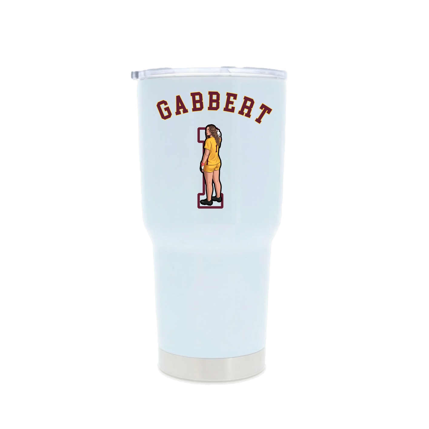 30oz Stainless Steel Tumbler — Shirsey Arch in White