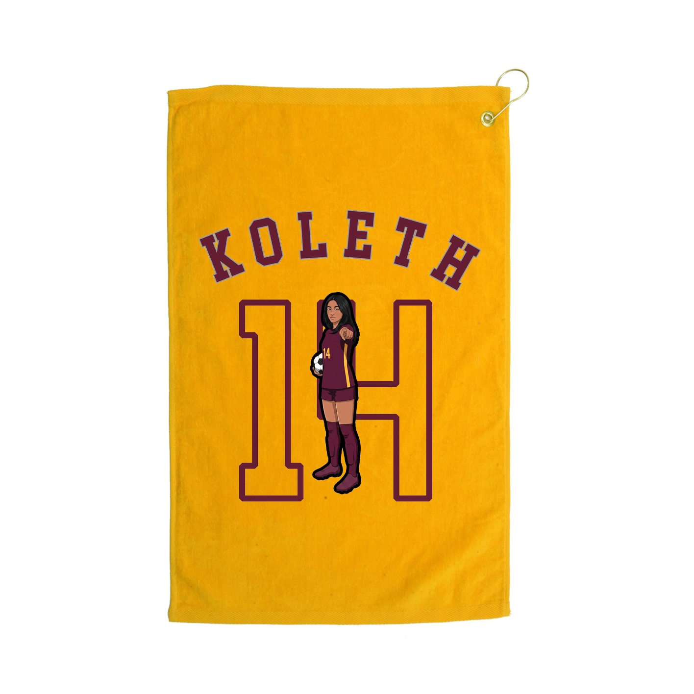 Golf Towel — Shirsey Arch in Gold