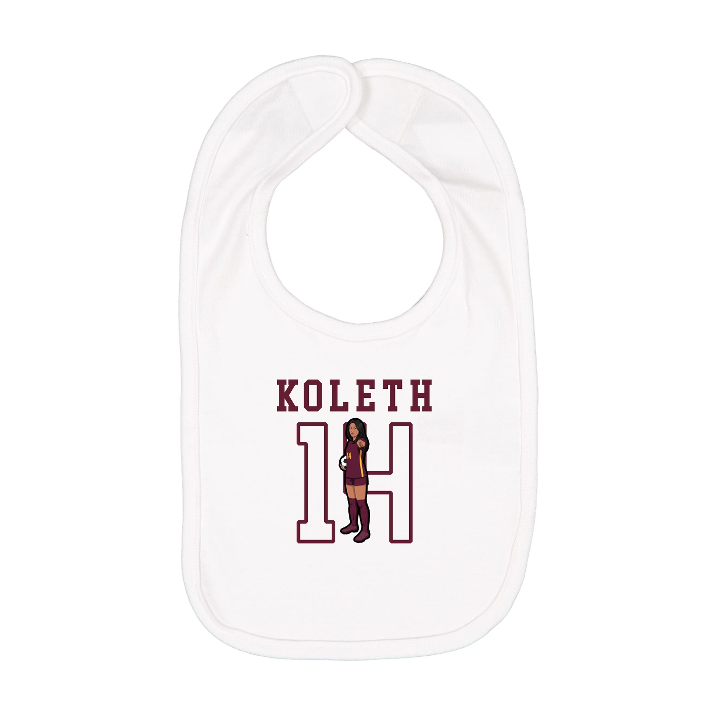 Infant Bib — Shirsey in White