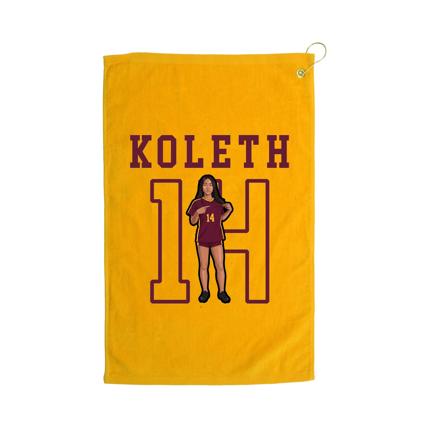 Golf Towel — Shirsey in Gold