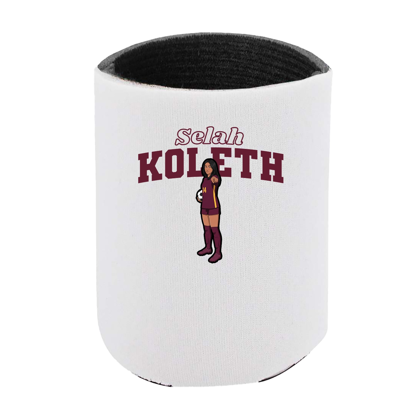 Can Holder — Name Arch in White