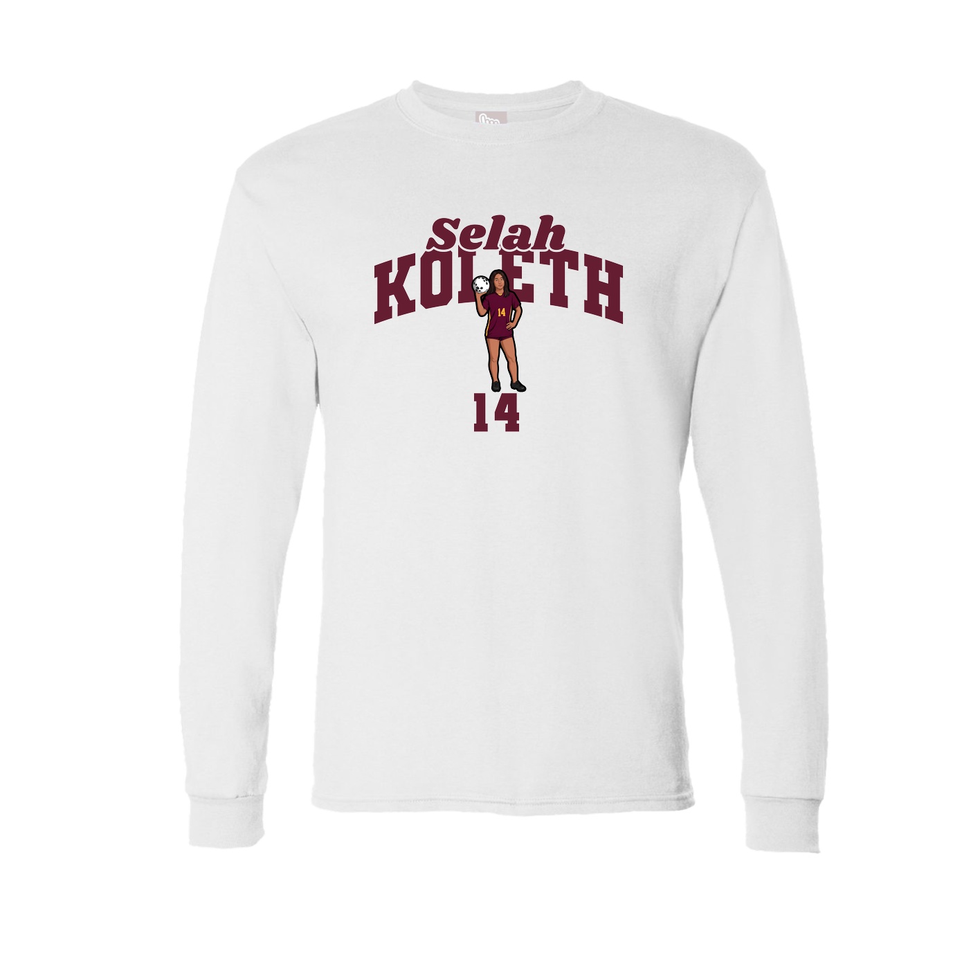 Long Sleeve Tee — Signature Arch in White