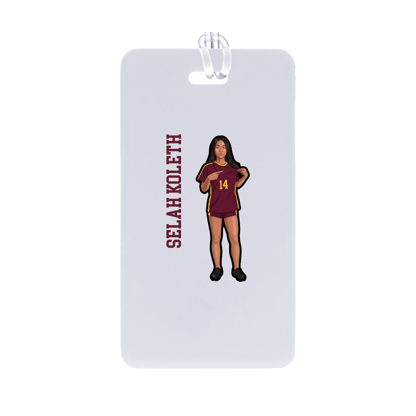 Bag Tag — Name Vertical in Classic