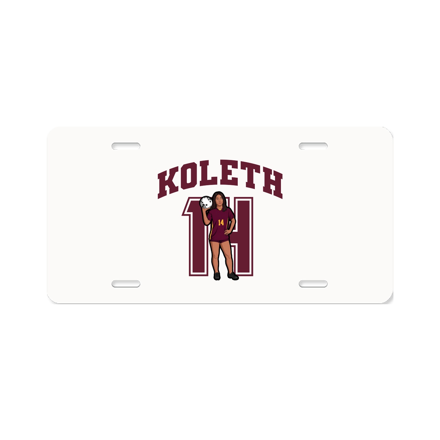 License Plate — Number in Classic