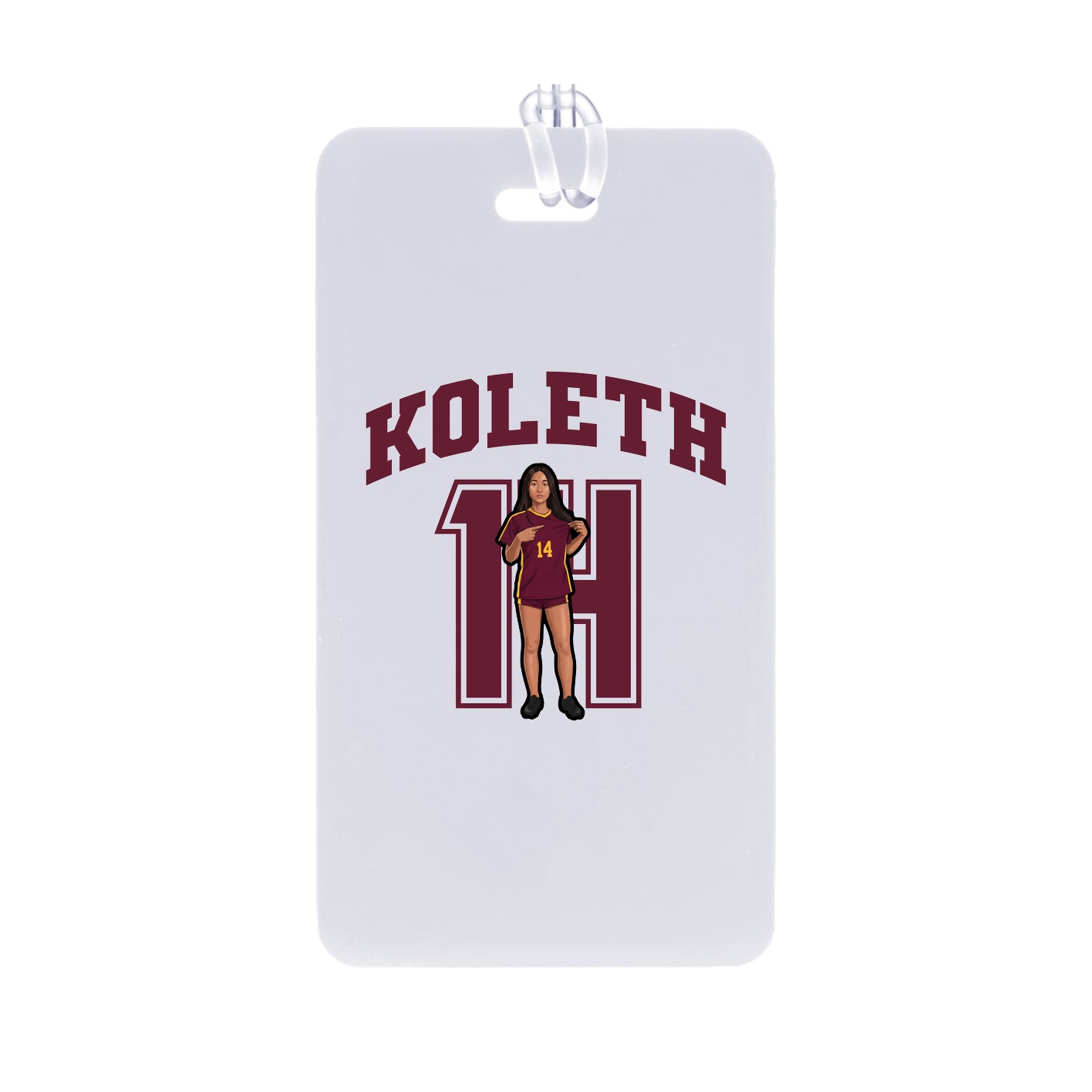 Bag Tag — Number in Classic