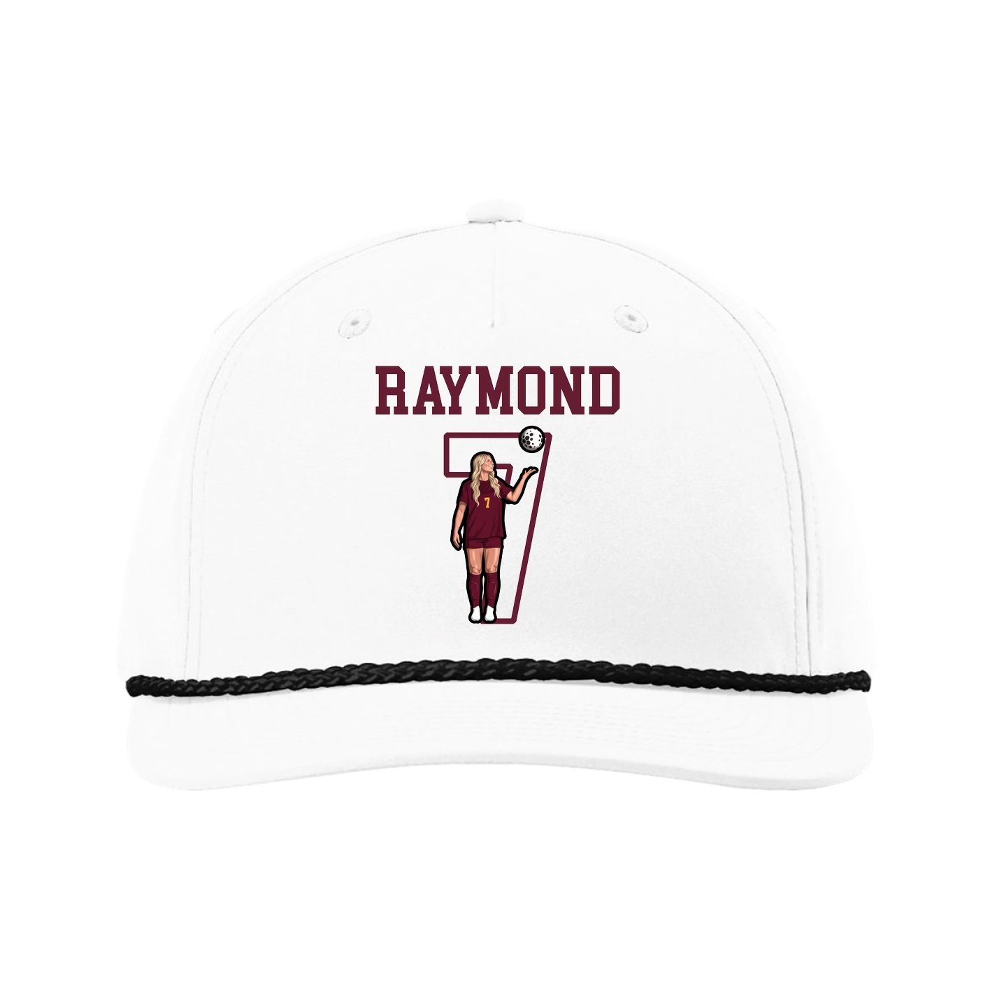Five-Panel Classic Rope Cap — Shirsey in White