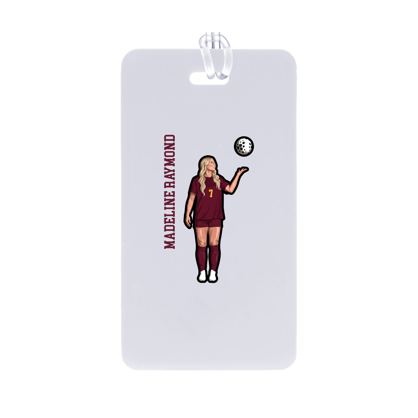 Bag Tag — Name Vertical in Classic