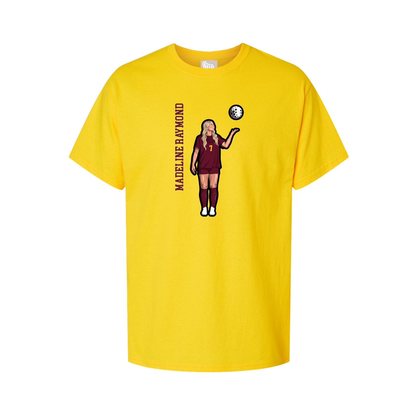 Tee — Name Vertical in Gold