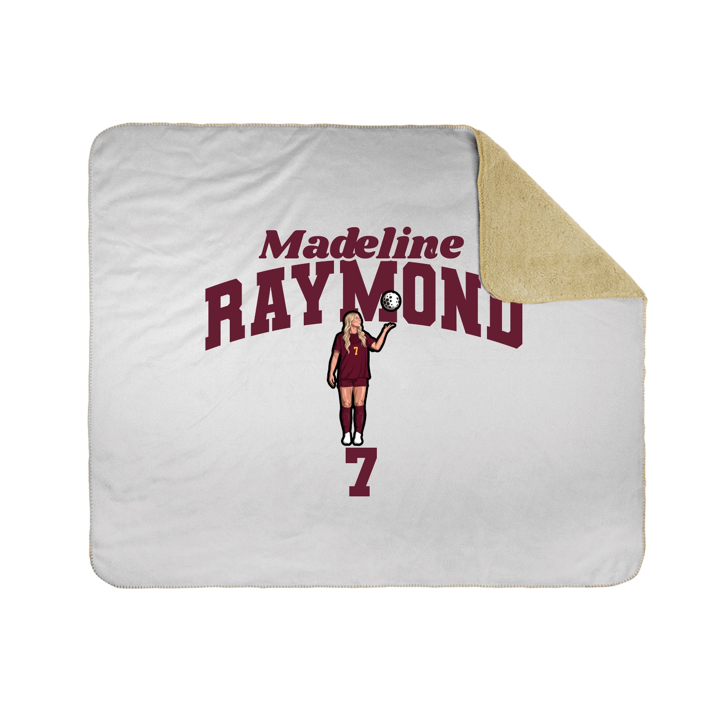 Throw Blanket — Signature Arch in White