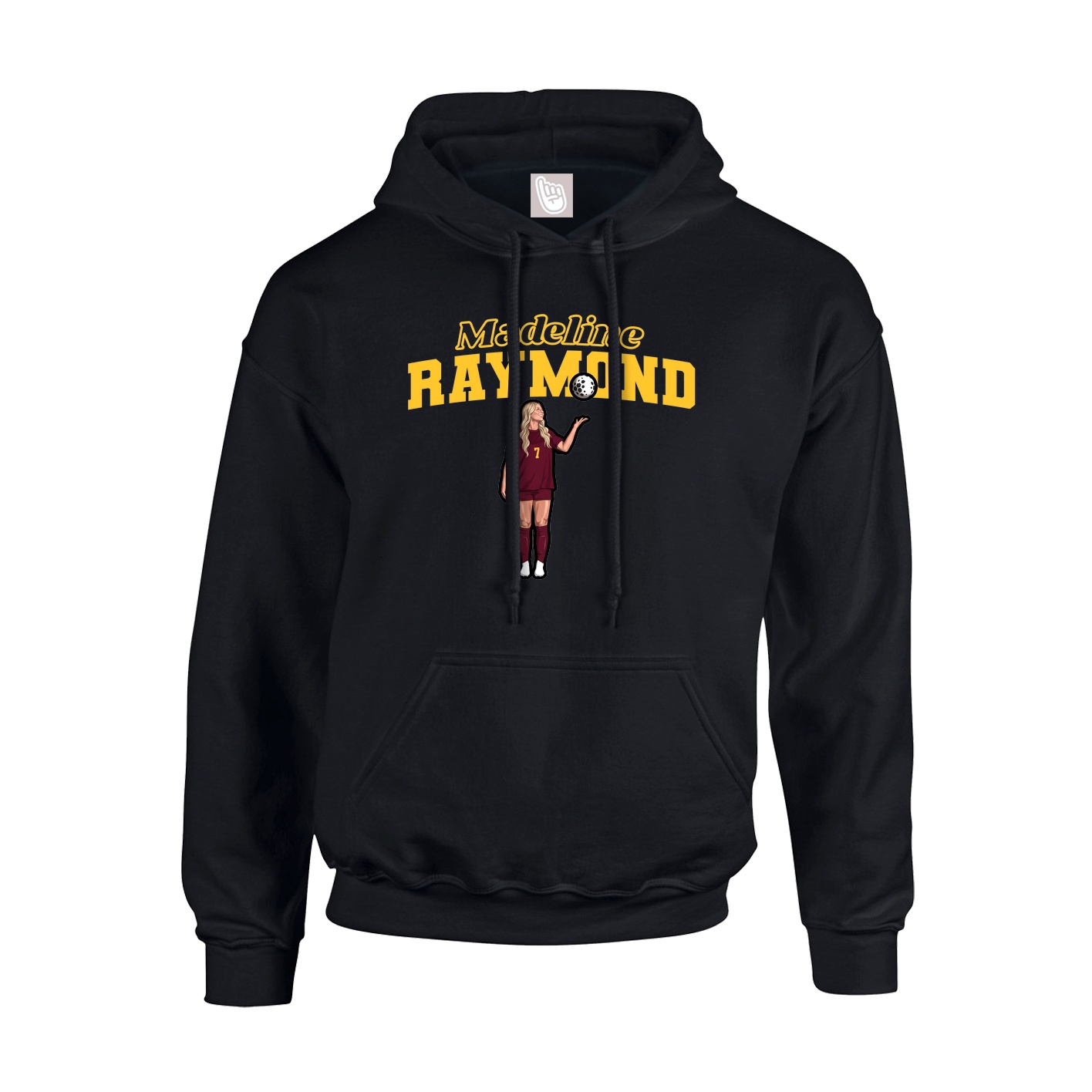 Hoodie — Name Arch in Black