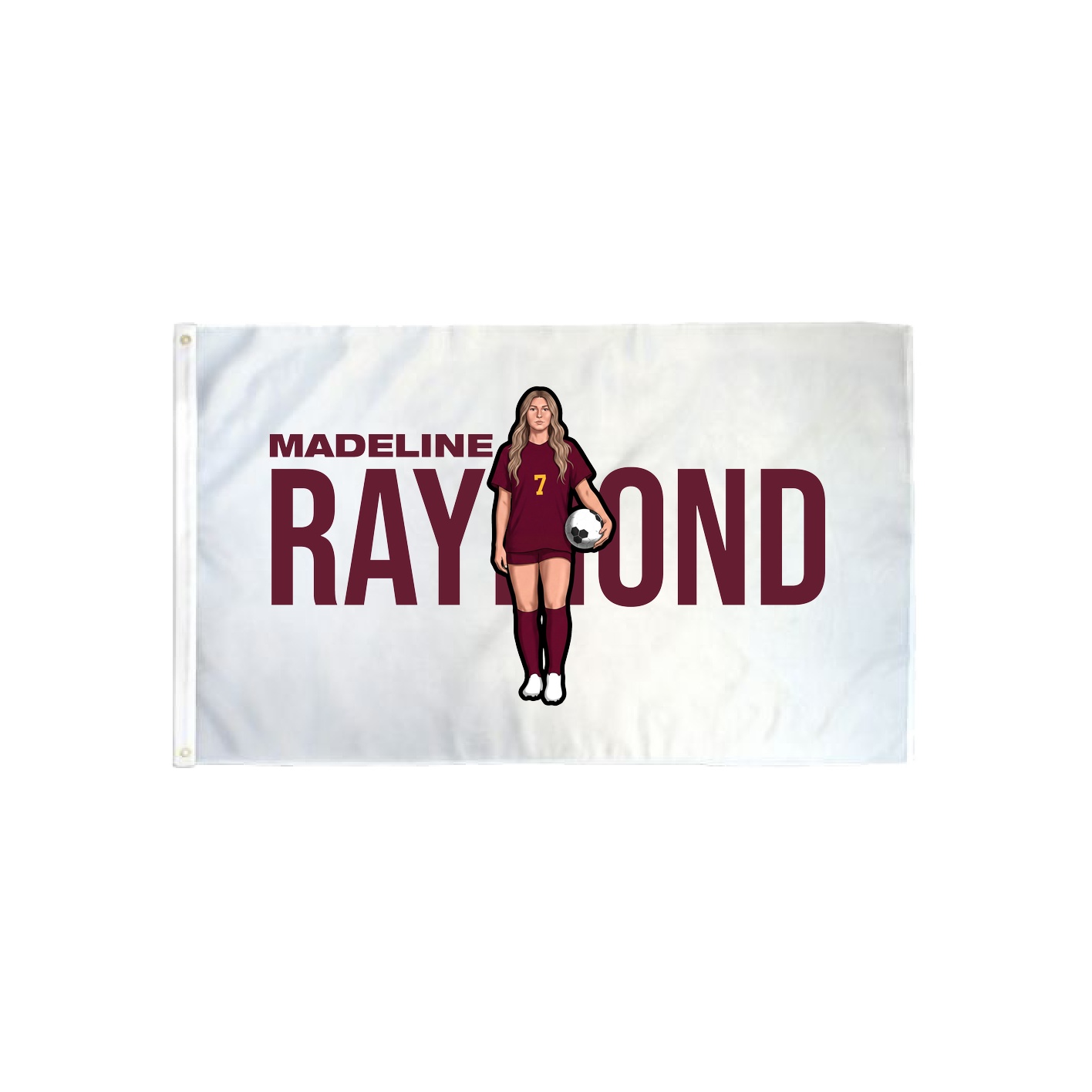 3x5 Flag — Player Name in Classic