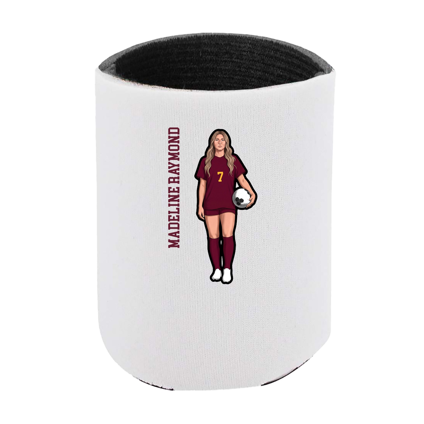 Can Holder — Name Vertical in White