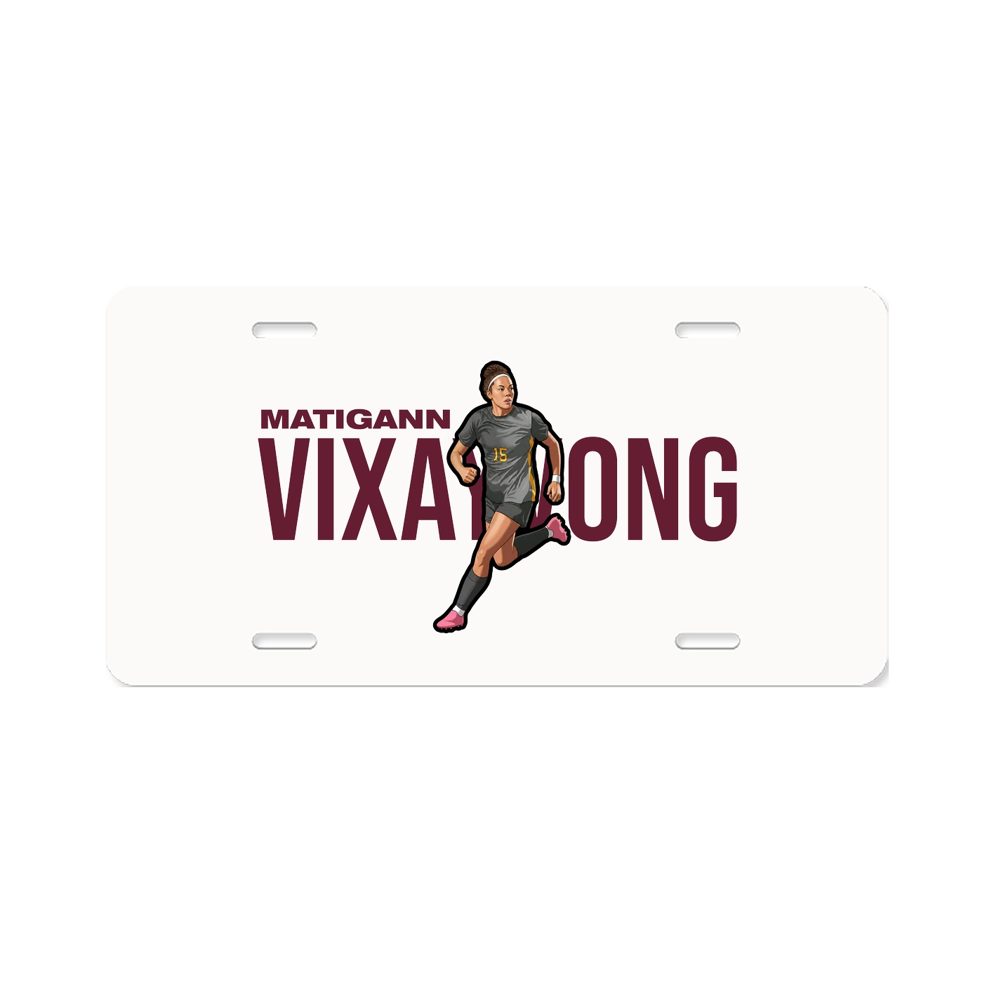 License Plate — Player Name in Classic