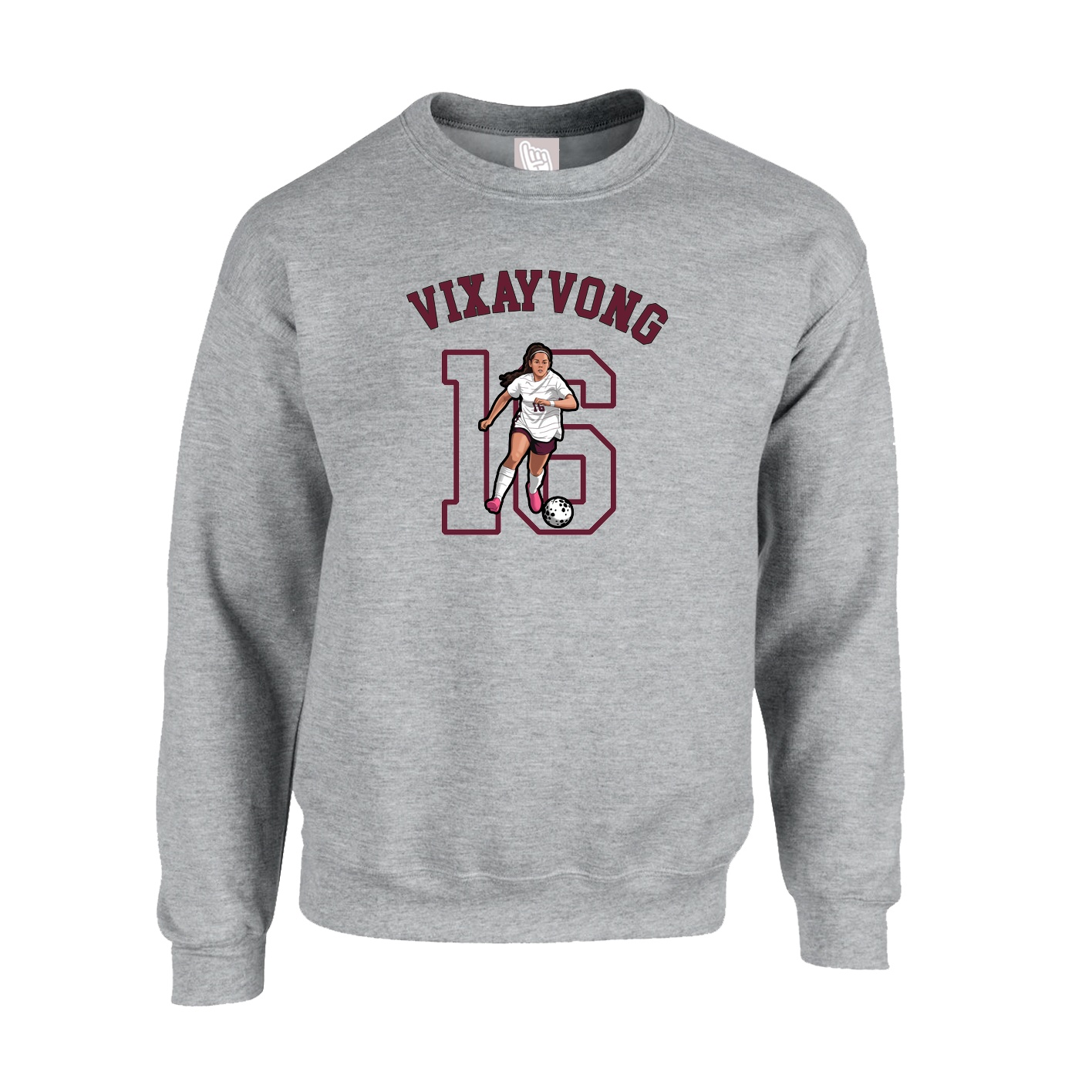 Fleece Crew — Shirsey Arch in Grey