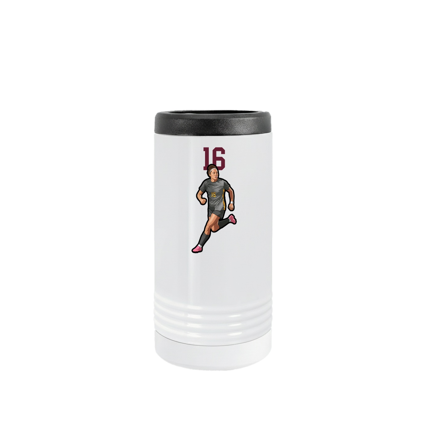 Slim Beverage Holder — Number Top in White