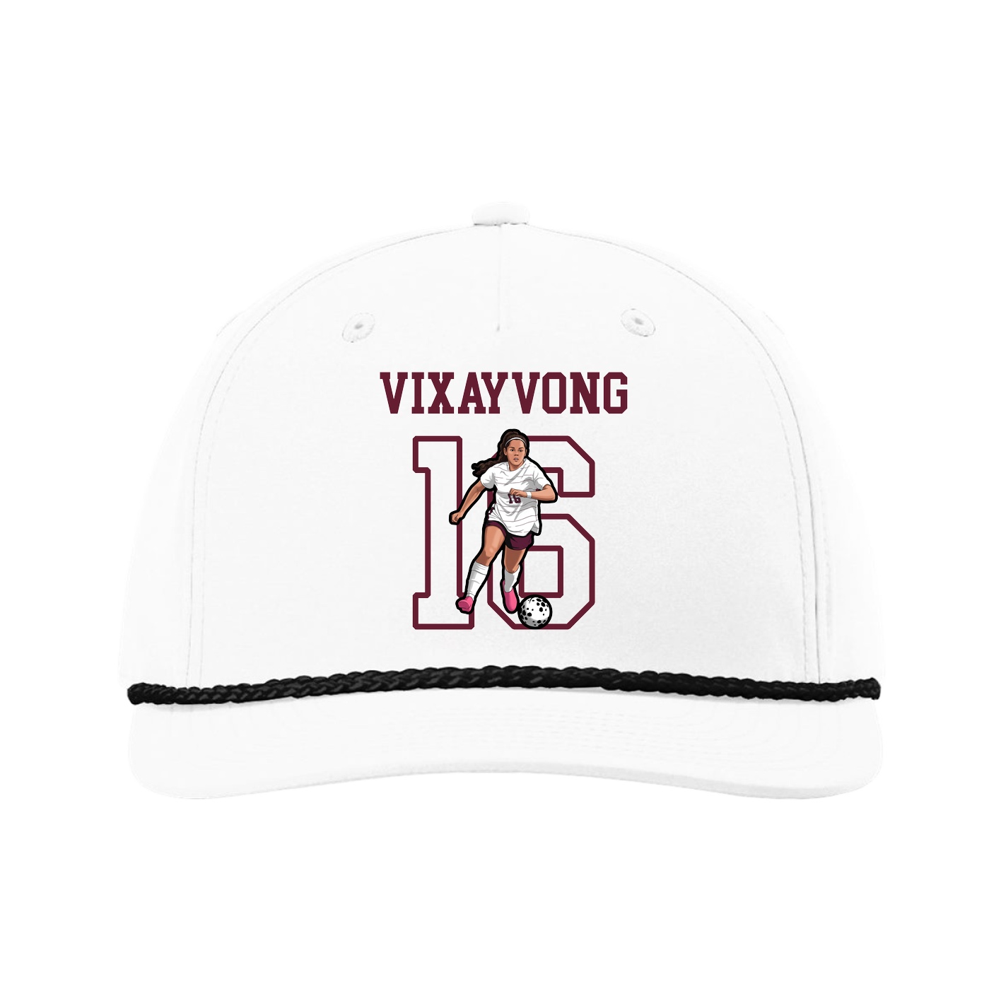 Five-Panel Classic Rope Cap — Shirsey in White