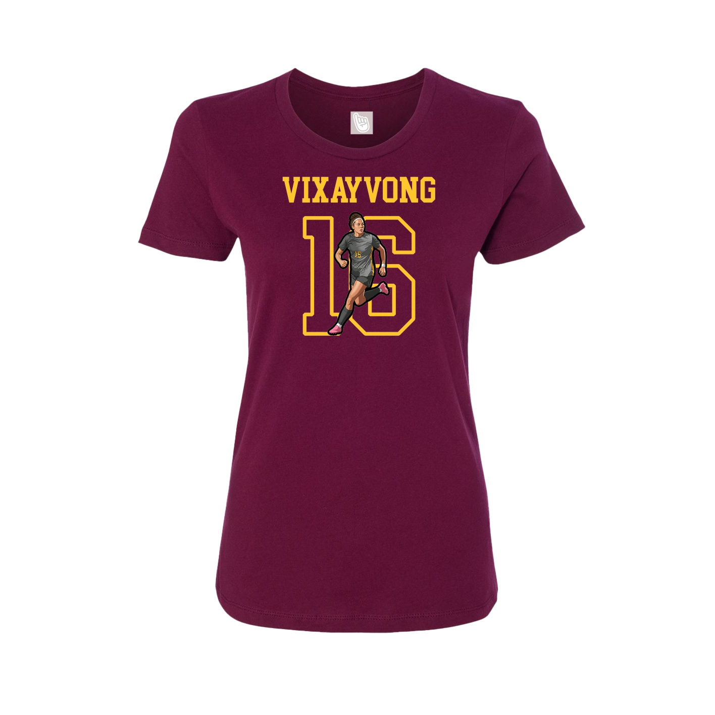 Fitted Women's Tee — Shirsey in Maroon