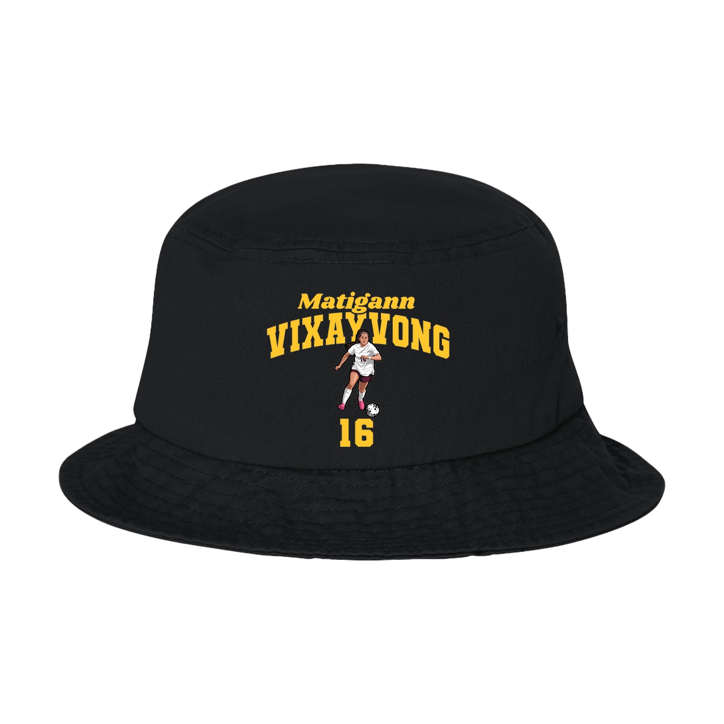 Bucket Cap — Signature Arch in Black