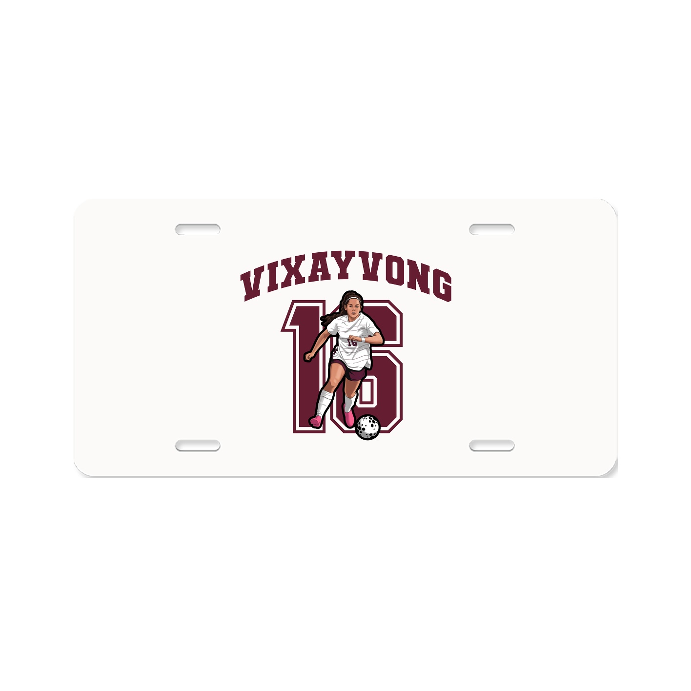 License Plate — Number in Classic