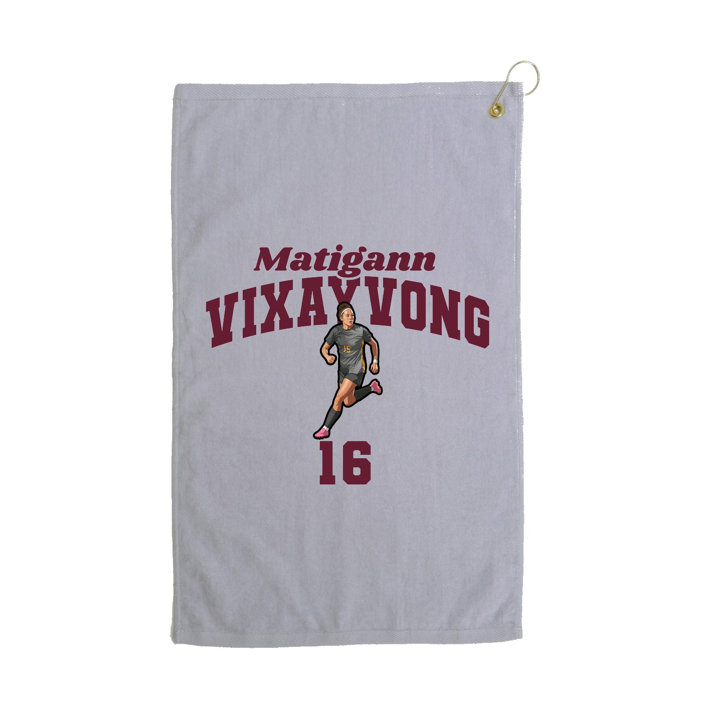 Golf Towel — Signature Arch in Grey