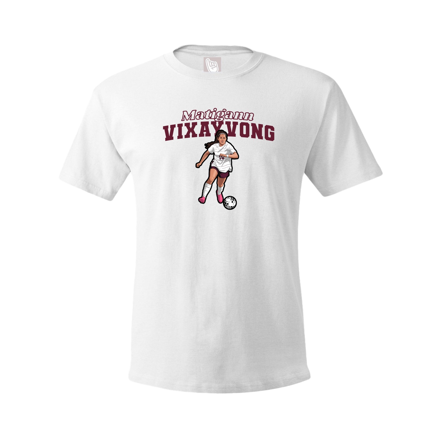 Tee — Name Arch in White