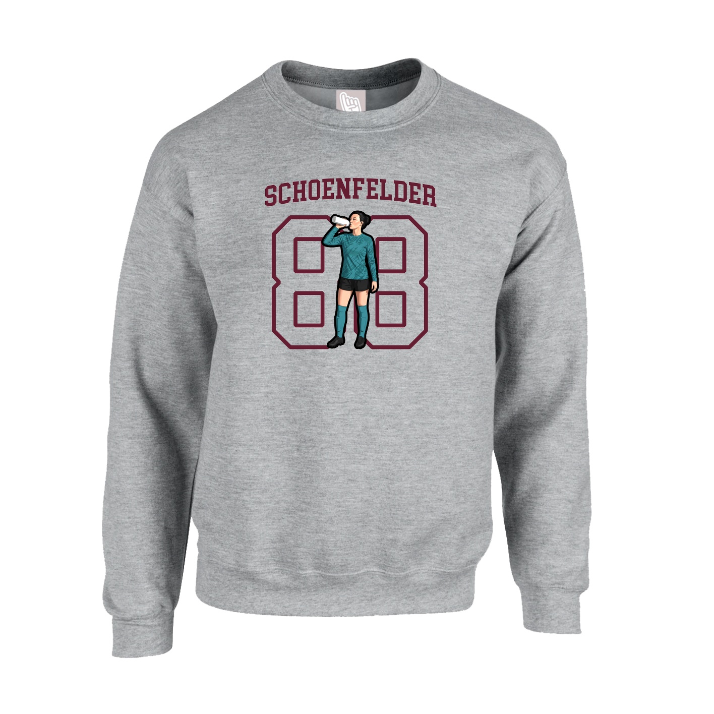Fleece Crew — Shirsey in Grey
